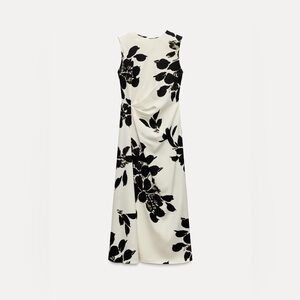 black white mini dress Ivette Polka Dot Pailette Mini Dress in White/Black